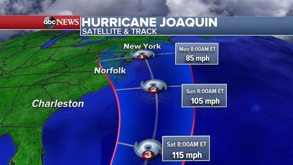 PHOTO: Although forecast uncertainty remains, here is the path through Monday as of the 11AM Advisory on September 30.