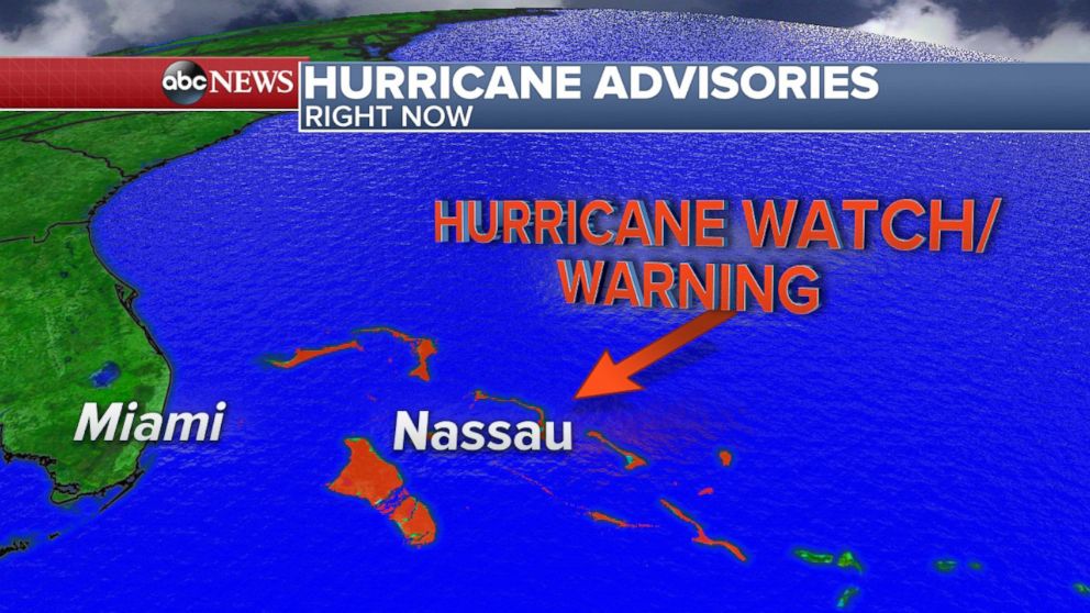 PHOTO: Hurricane Watches and Warnings have been posted for the Bahamas.