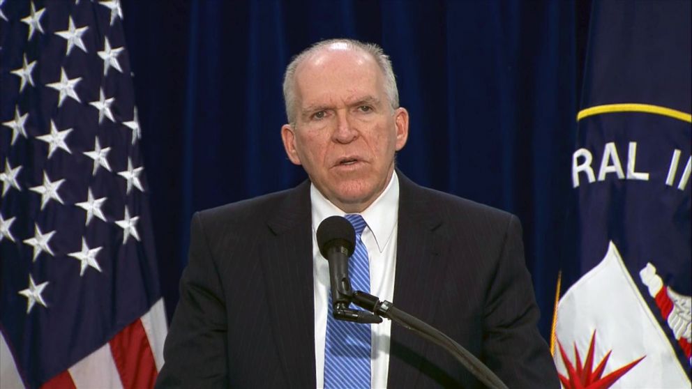 Director of the Central Intelligence Agency John Brennan speaks at a press conference in Washington, Dec. 11, 2014.