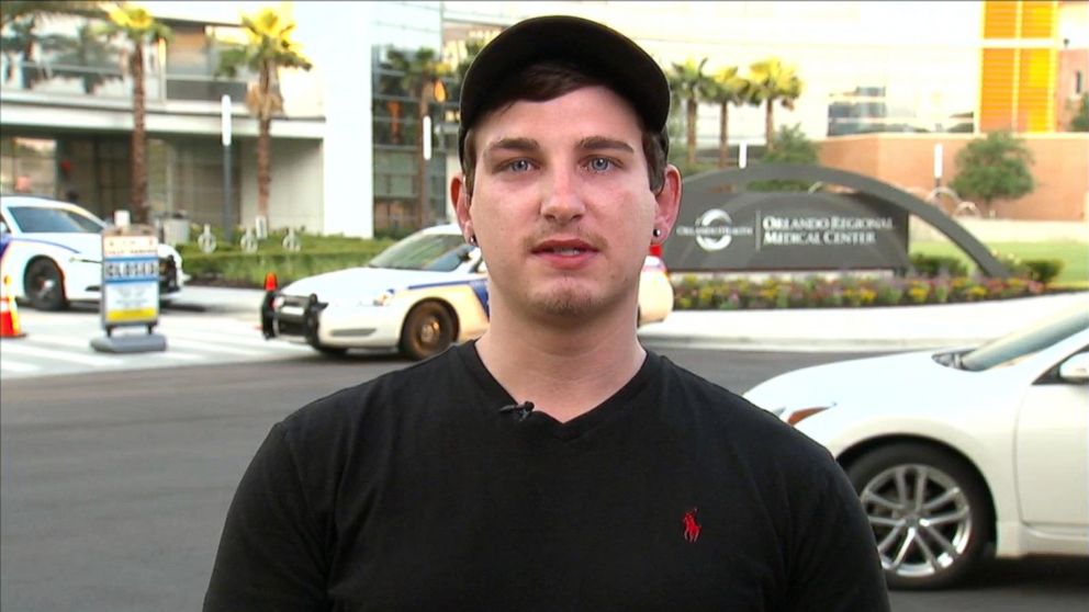 PHOTO:Joshua McGill spoke to "Good Morning America" about how he helped a Pulse Orlando bartender who had been shot three times.
 