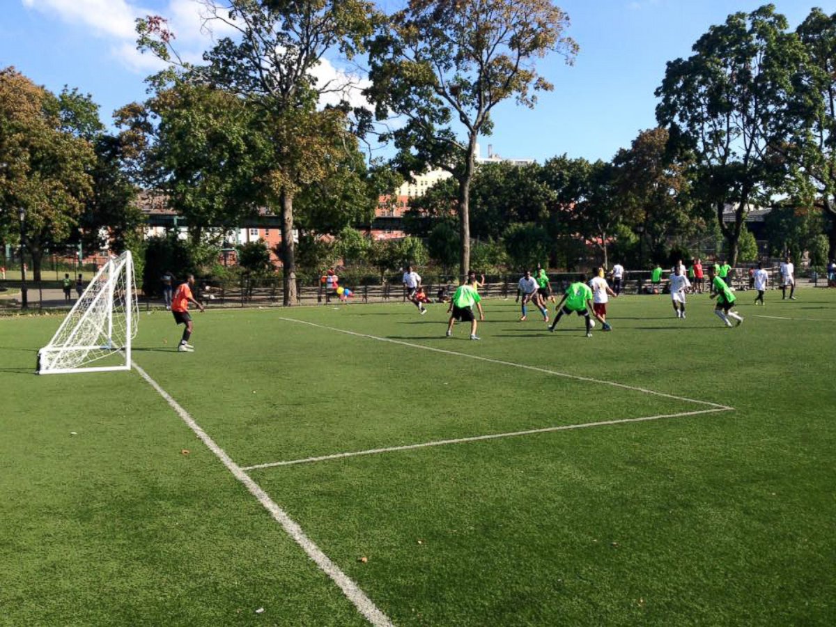 PHOTO: La Union team hosting their Saturday game at Mullaly Park in the Bronx.