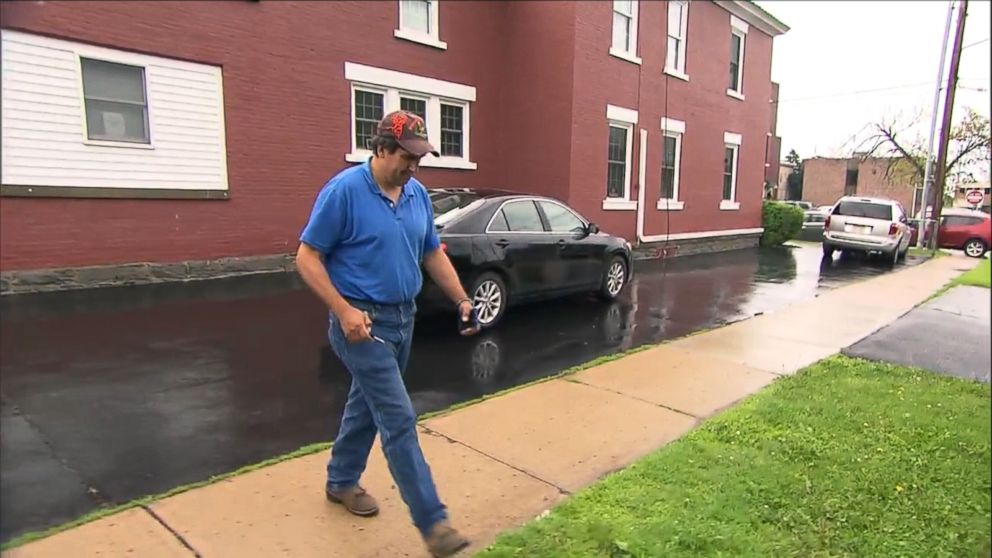 PHOTO: Lyle Mitchell, the husband of prison employee Joyce Mitchell, was pictured as he left his wife's attorney's office on June 16, 2015.