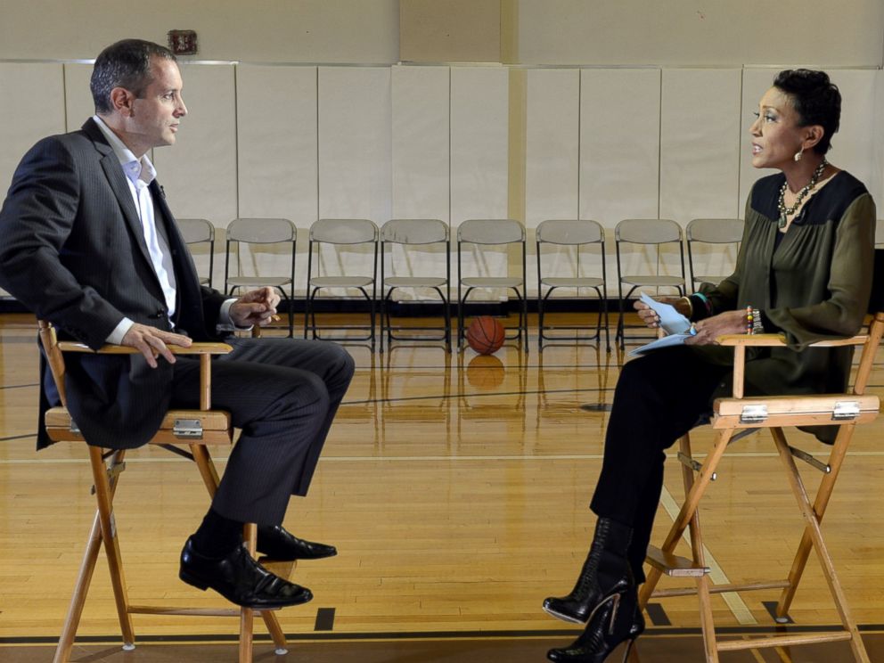 PHOTO: Former Rutgers University mens basketball coach Mike Rice spoke with Good Morning America anchor Robin Roberts