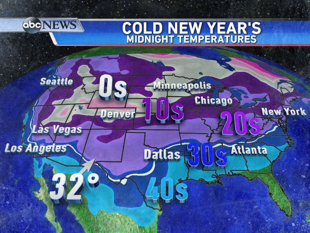 New Year's Eve Forecast Brings the Big Chill to Nation ABC News