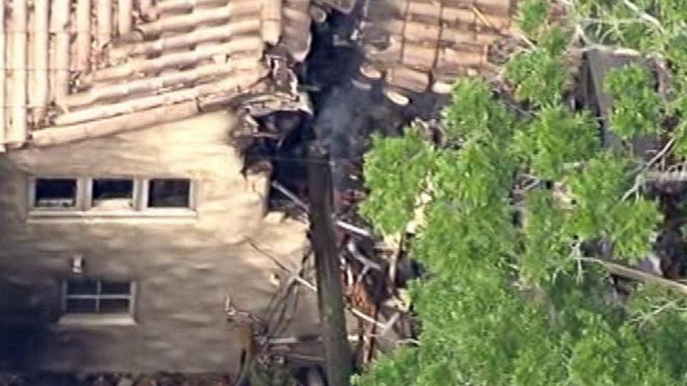 PHOTO: A helicopter crashed into a two-story home in Orlando, Fla., March 22, 2015.