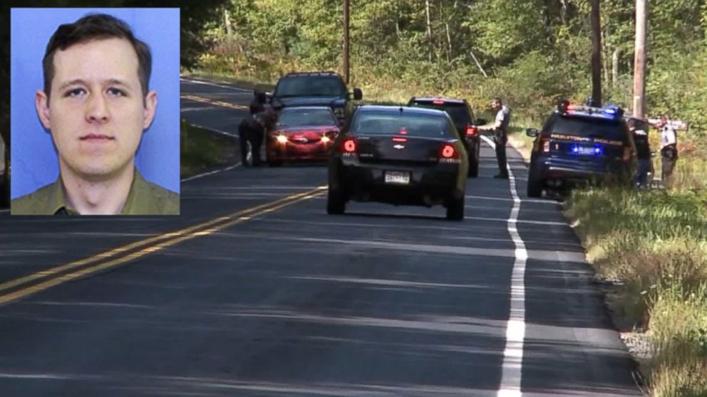 A manhunt for shooting suspect Eric Frein, pictured, is underway in Pennsylvania.
