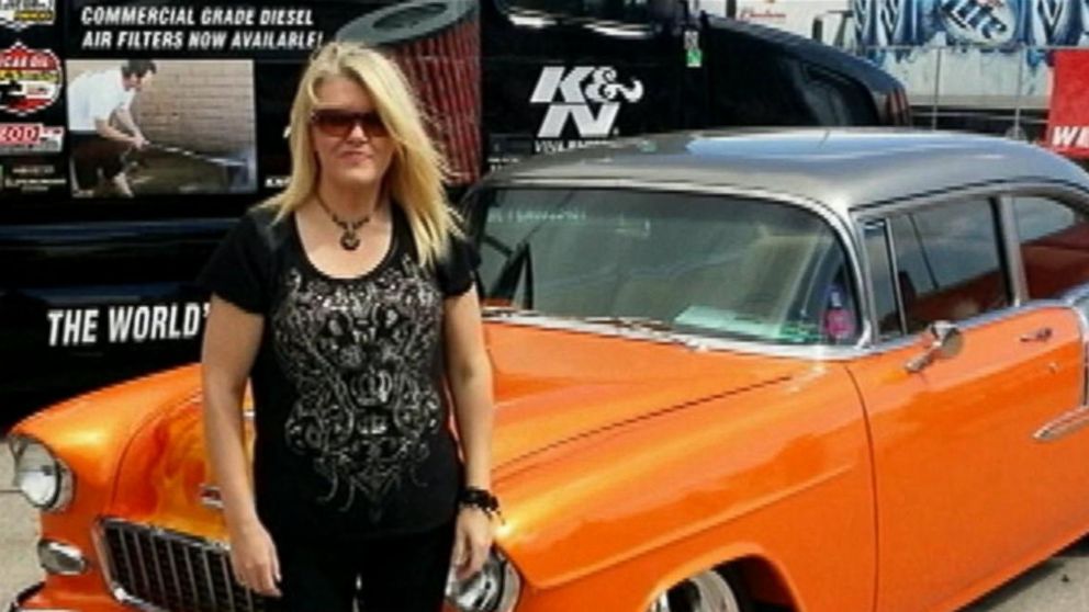 PHOTO: Tammy Meyers, pictured in front of her car in an undated family photo