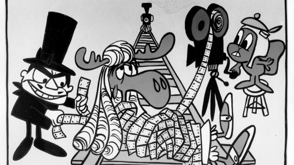 Boris Badenov, Bullwinkle J. Moose and Rocky Squirrel in 'Rocky and Bullwinkle.'