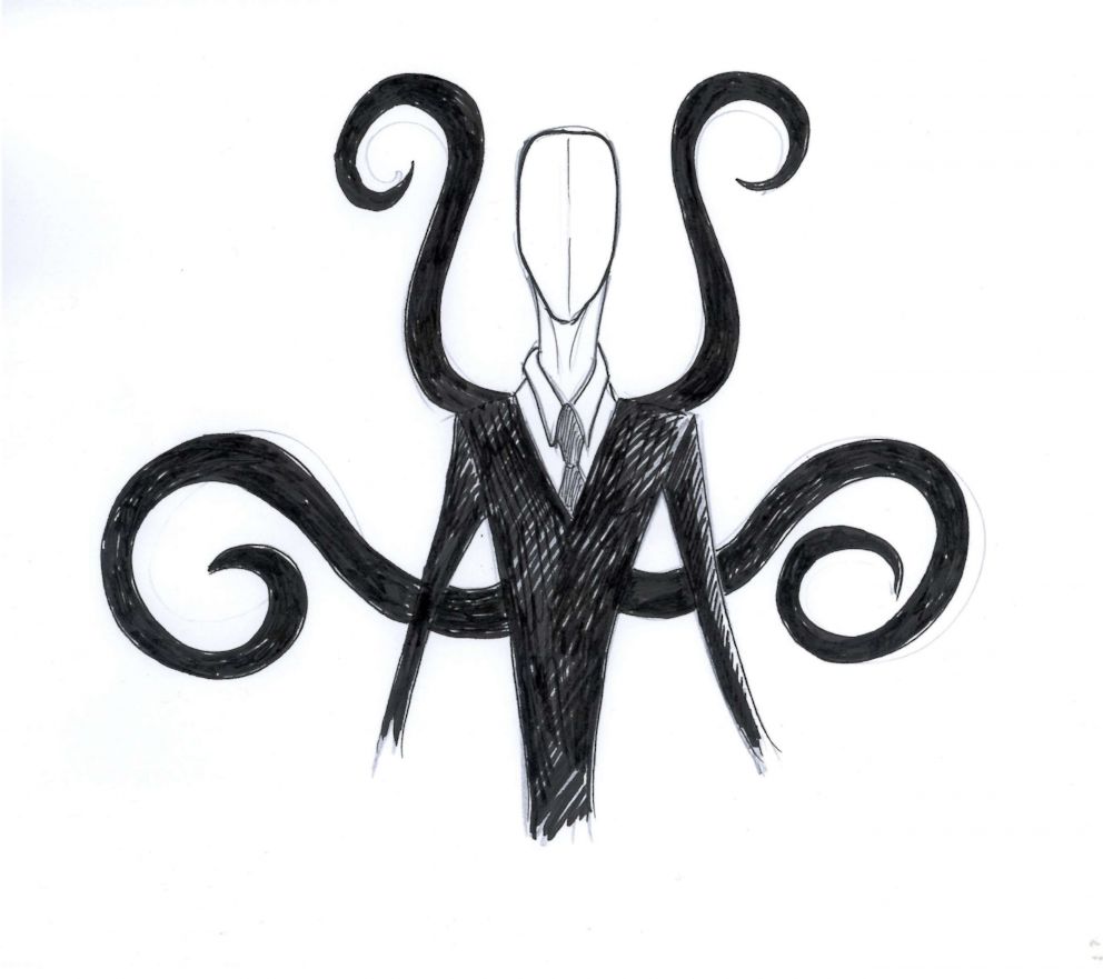 PHOTO: One of many internet drawings of the fictional character, Slender Man.