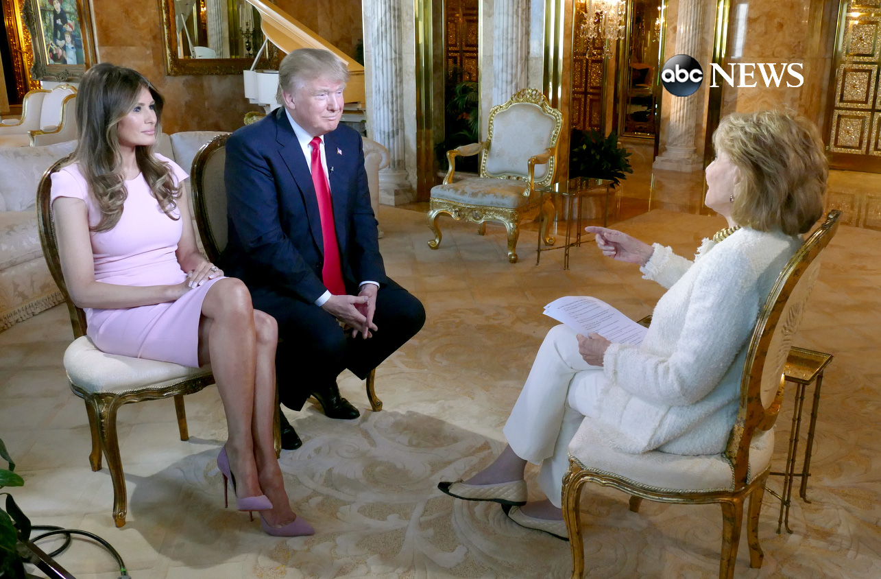 PHOTO: Donald and Melania Trump sat down with Barbara Walters for an interview to air on ABC News "20/20."