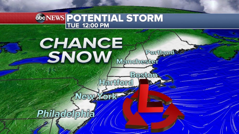 PHOTO: A new storm may affect the Northeast Coast by early next week.