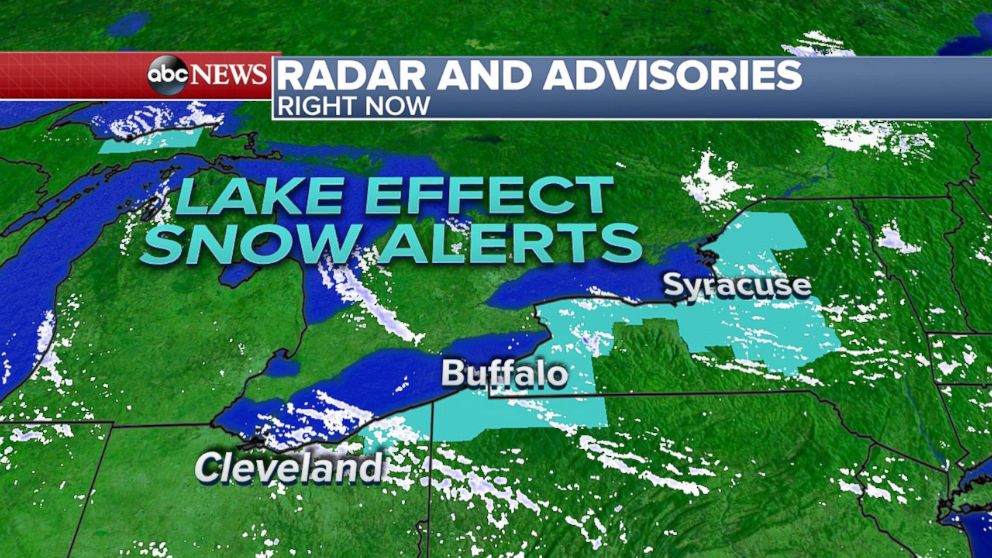 PHOTO: Lake Effect Snow Advisories across Ohio and Western New York.