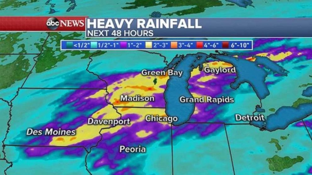 PHOTO: Parts of the Midwest were under flash flood watches on Tuesday.