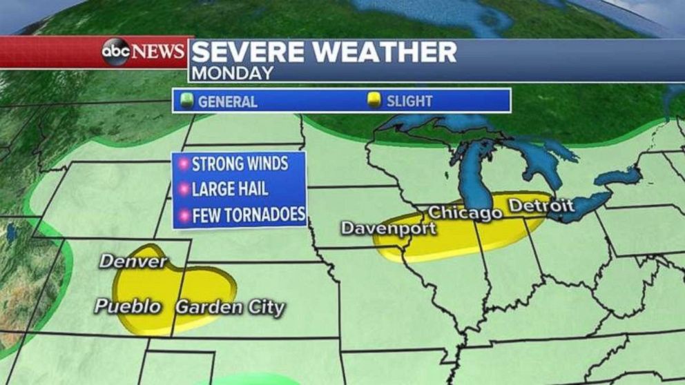 PHOTO: Severe weather warnings are in place for parts of the Midwest. 
