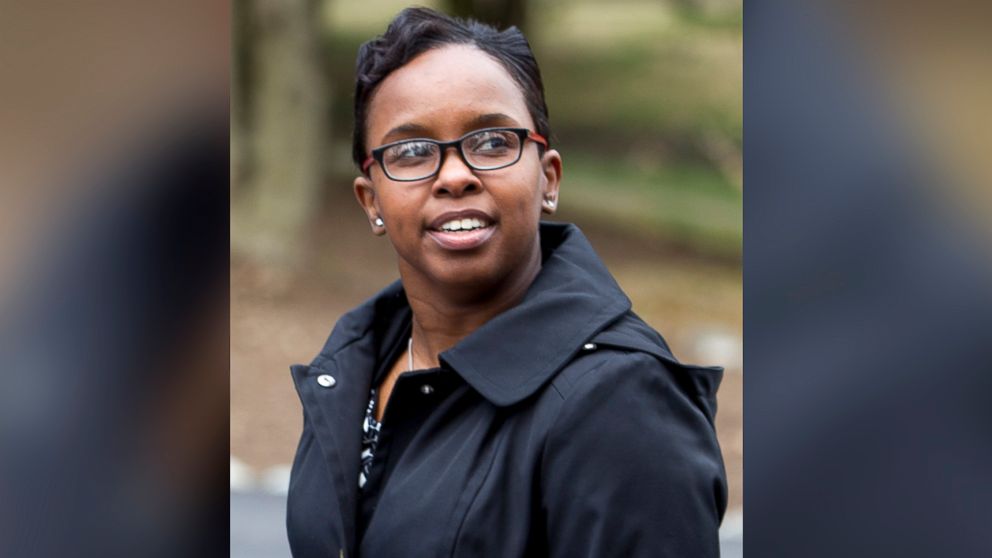 Sgt. Alicia White,one of six Baltimore city police officers charged in connection with the death of Freddie Gray, leave the Maryland Court of Appeals, March 3, 2016, in Annapolis, Md.
