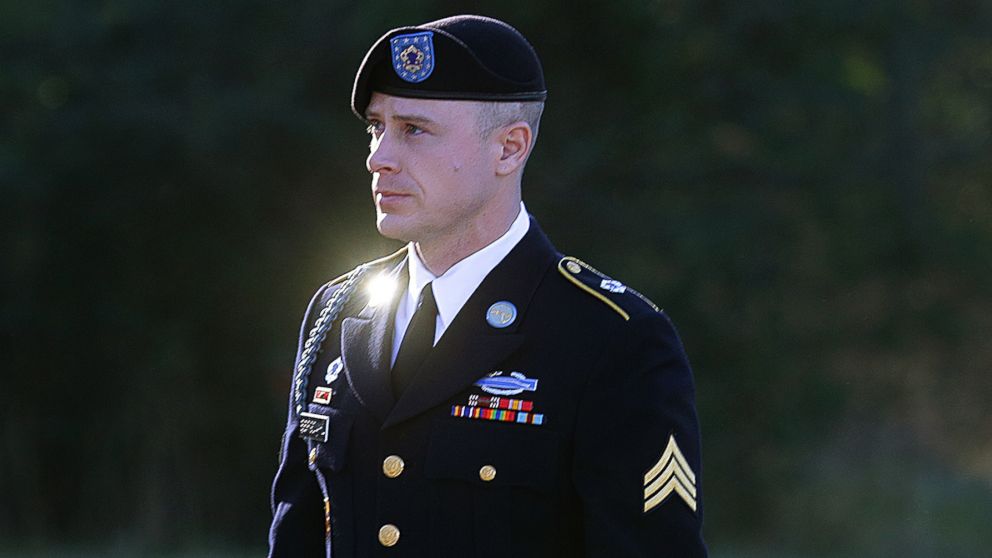 Army Sgt. Bowe Bergdahl arrives for a pretrial hearing at Fort Bragg, N.C., Jan. 12, 2016. 