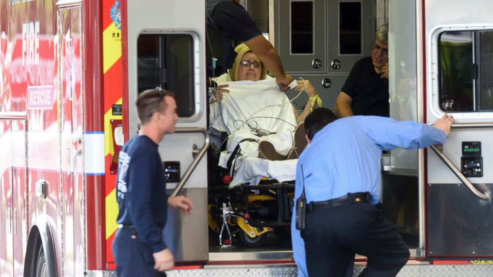 PHOTO: A shooting victim arrives at Broward Health Trauma Center in Fort Lauderdale, Fla., Jan. 6, 2017.