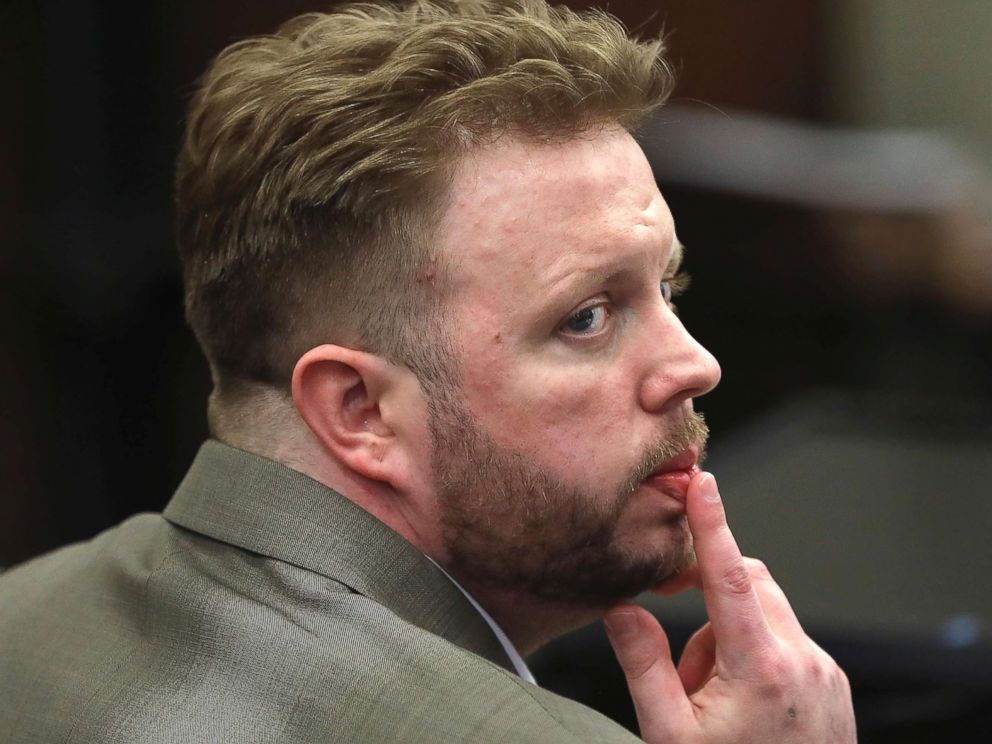 PHOTO: Michael McCarthy watches as jury selection begins for his murder trial in Suffolk Superior Court in Boston, May 22, 2017.
<p itemprop=