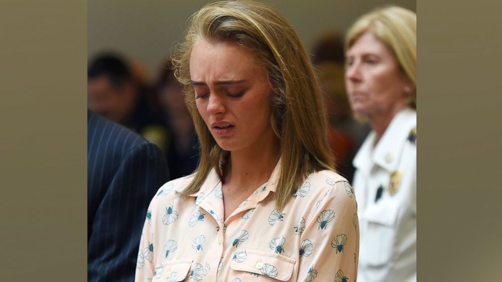 PHOTO: Michelle Carter cries after being found guilty of involuntary manslaughter in the suicide of Conrad Roy III, June 16, 2017, in Bristol Juvenile Court in Taunton, Mass.