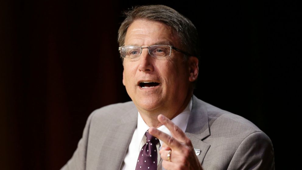 PHOTO: North Carolina Gov. Pat McCrory make remarks concerning House Bill 2 while speaking during a government affairs conference in Raleigh, North Carolina, May 4, 2016.