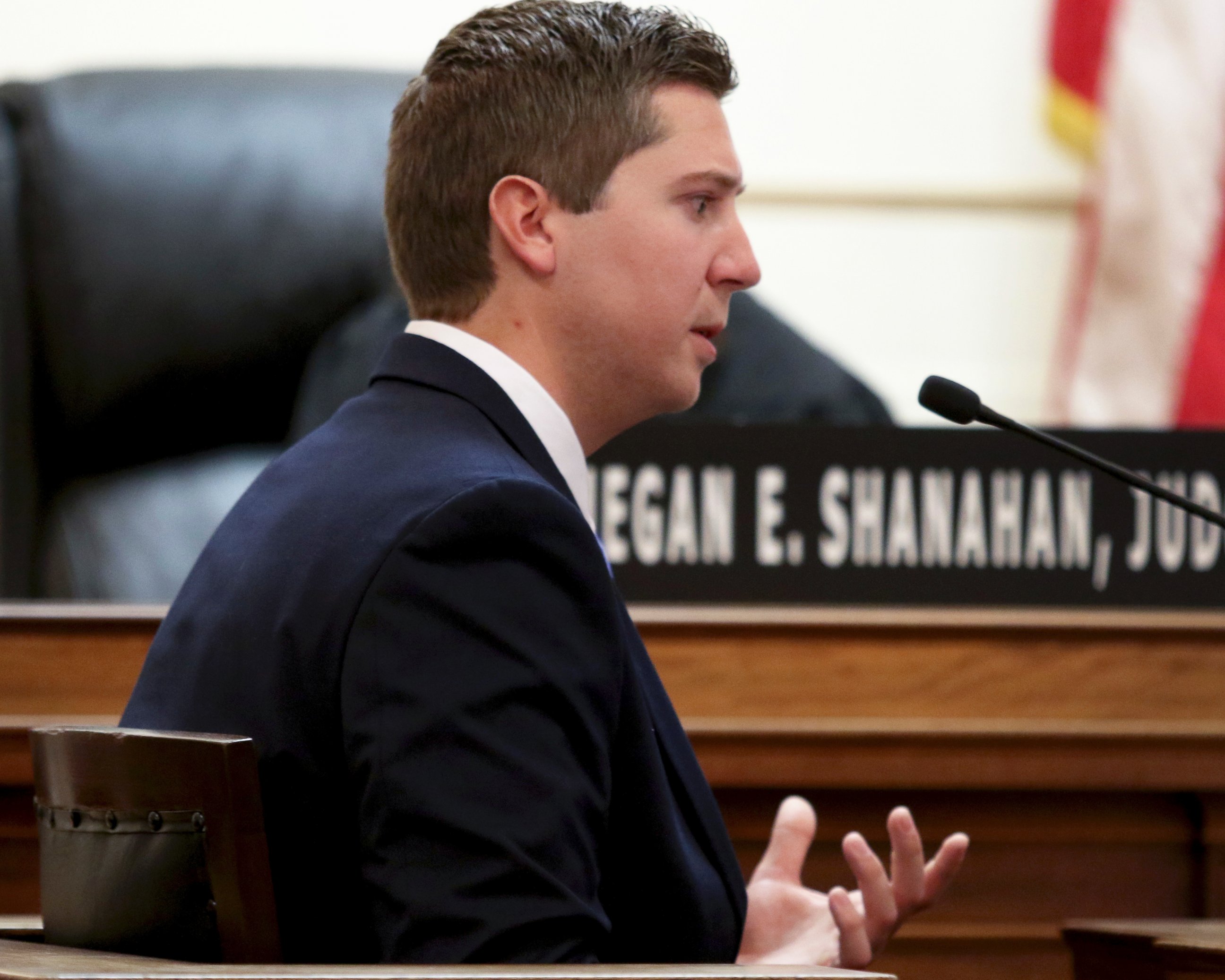 PHOTO: Ray Tensing takes the stand on the fifth day of witness testimony in his trial, Nov. 8, 2016, in Cincinnati. 