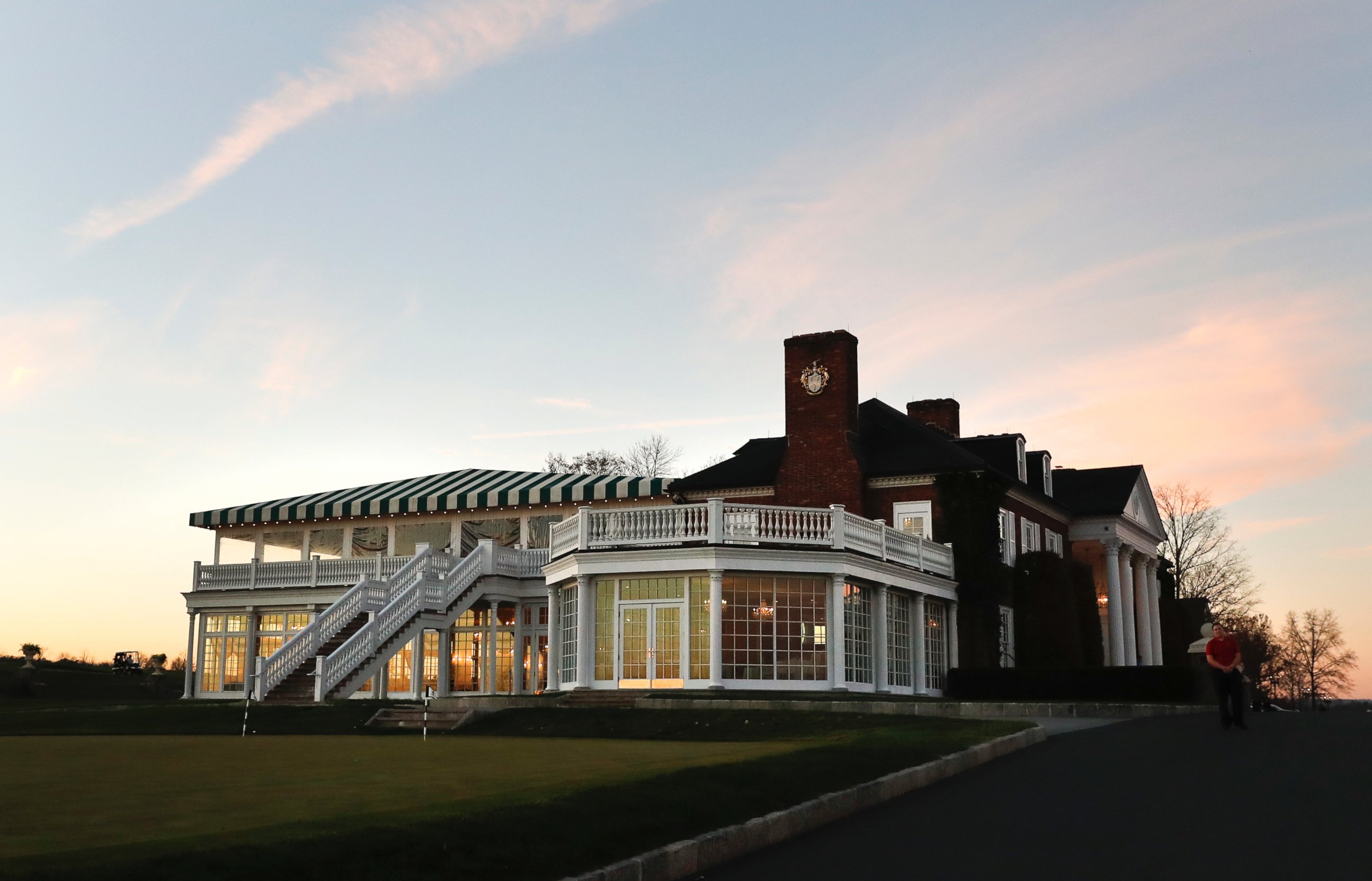 PHOTO: The clubhouse of Trump National Golf Club Bedminster in Bedminster, New Jersey, is pictured, Nov. 18, 2016, before the arrival of President-elect Donald Trump.