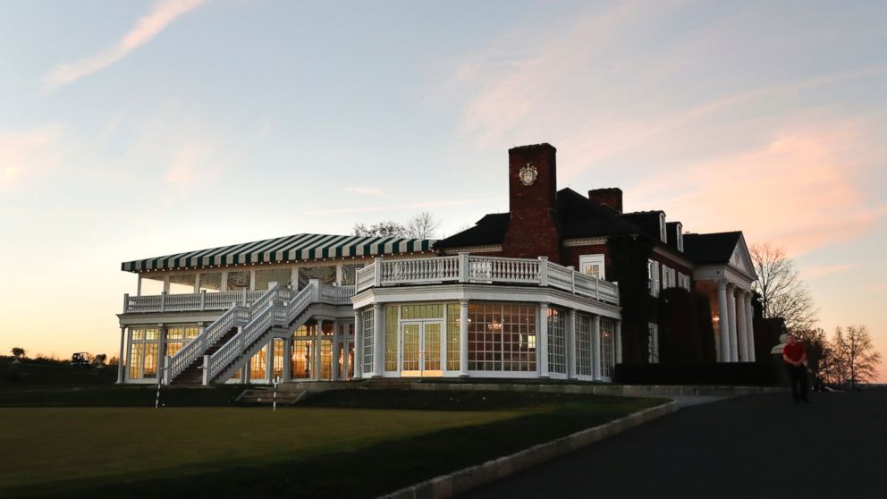 PHOTO: The clubhouse of Trump National Golf Club Bedminster in Bedminster, New Jersey, is pictured, Nov. 18, 2016, before the arrival of President-elect Donald Trump.