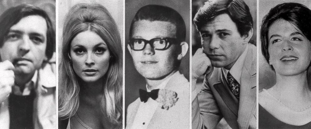 PHOTO: Charles Mansons five victims slain the night of Aug. 9, 1969 at the Benedict Canyon Estate of Roman Polanski. From left, Voityck Frykowski, Sharon Tate, Stephen Parent, Jay Sebring, and Abigail Folger.