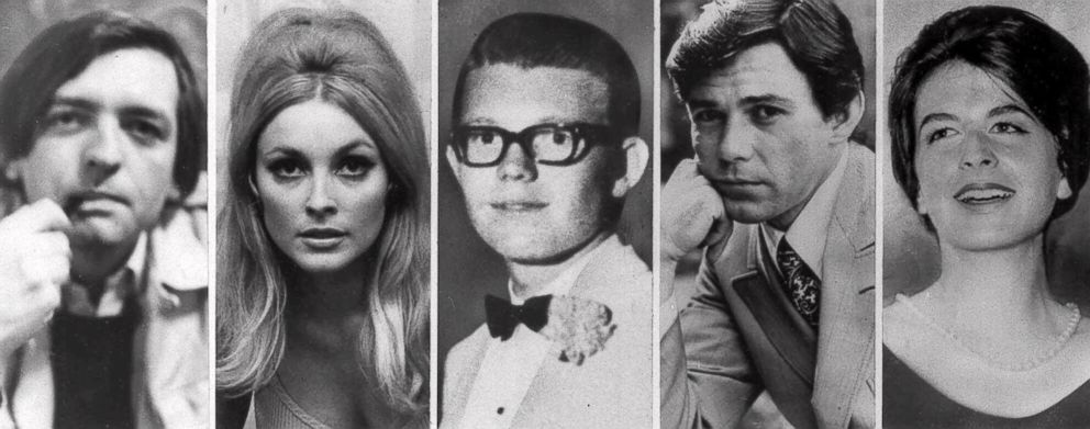 PHOTO: Charles Manson's five victims slain the night of Aug. 9, 1969 at the Benedict Canyon Estate of Roman Polanski. From left, Voityck Frykowski, Sharon Tate, Stephen Parent, Jay Sebring, and Abigail Folger.