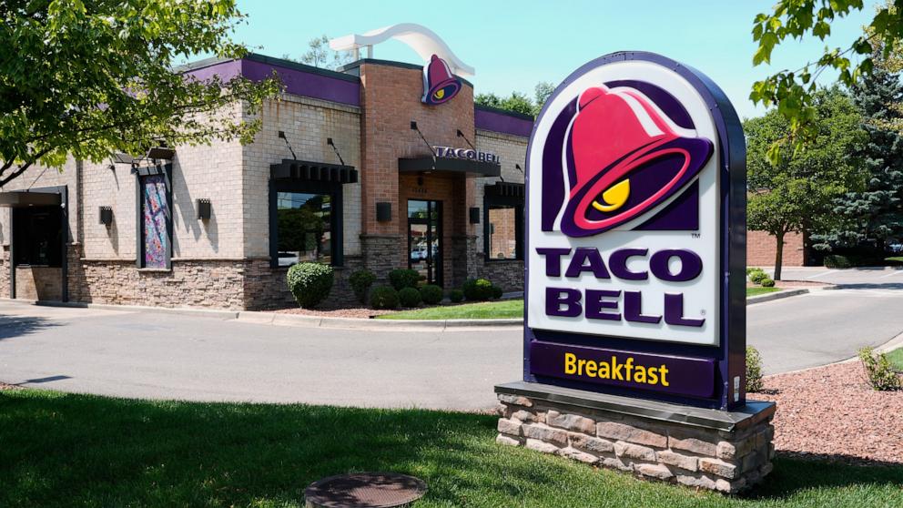 PHOTO: A Taco Bell fast food restaurant is shown Tuesday, July 14, 2026, in Taylor, Mich. 