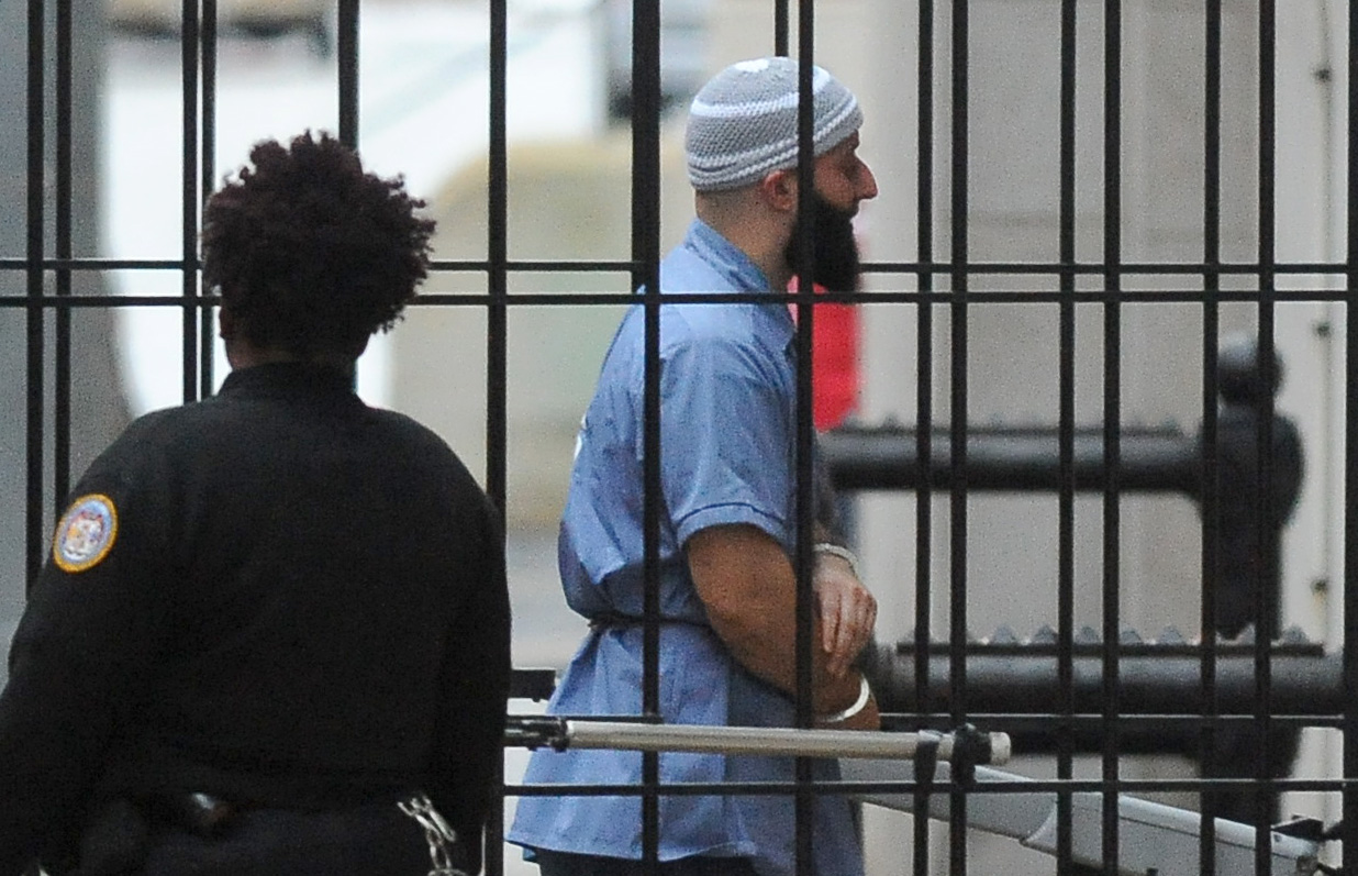 PHOTO: Adnan Syed enters Courthouse East in Baltimore prior to a hearing, Feb. 3, 2016, in Baltimore.