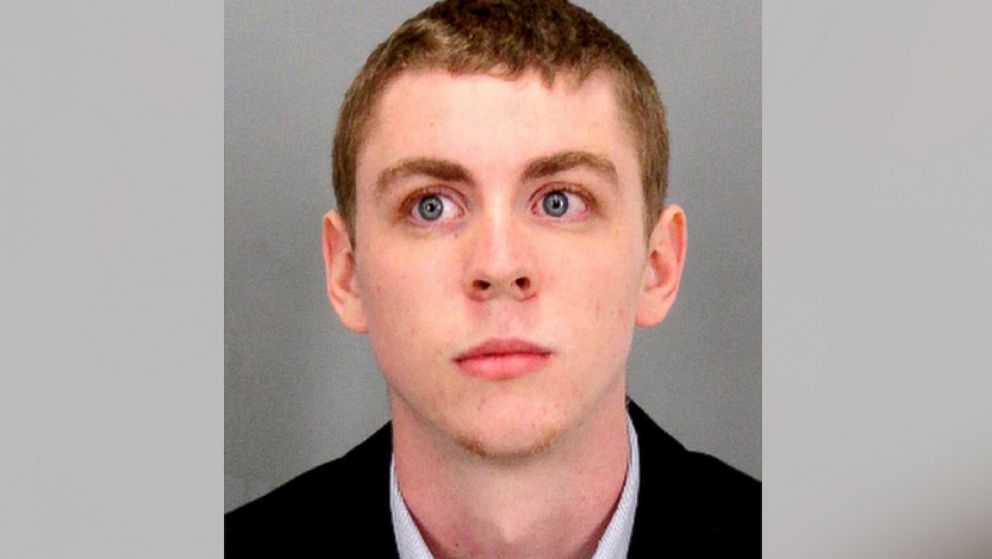 This undated booking photo provided by Santa Clara County Sheriff shows Brock Turner a former Stanford University swimmer.