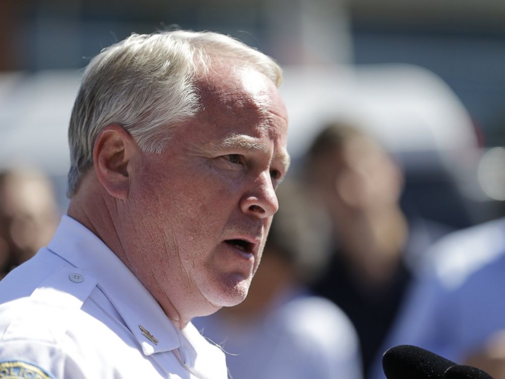 PHOTO: Ferguson Police Chief Thomas Jackson speaks during a news conference, in this file photo, Aug. 13, 2014, in Ferguson, Mo.