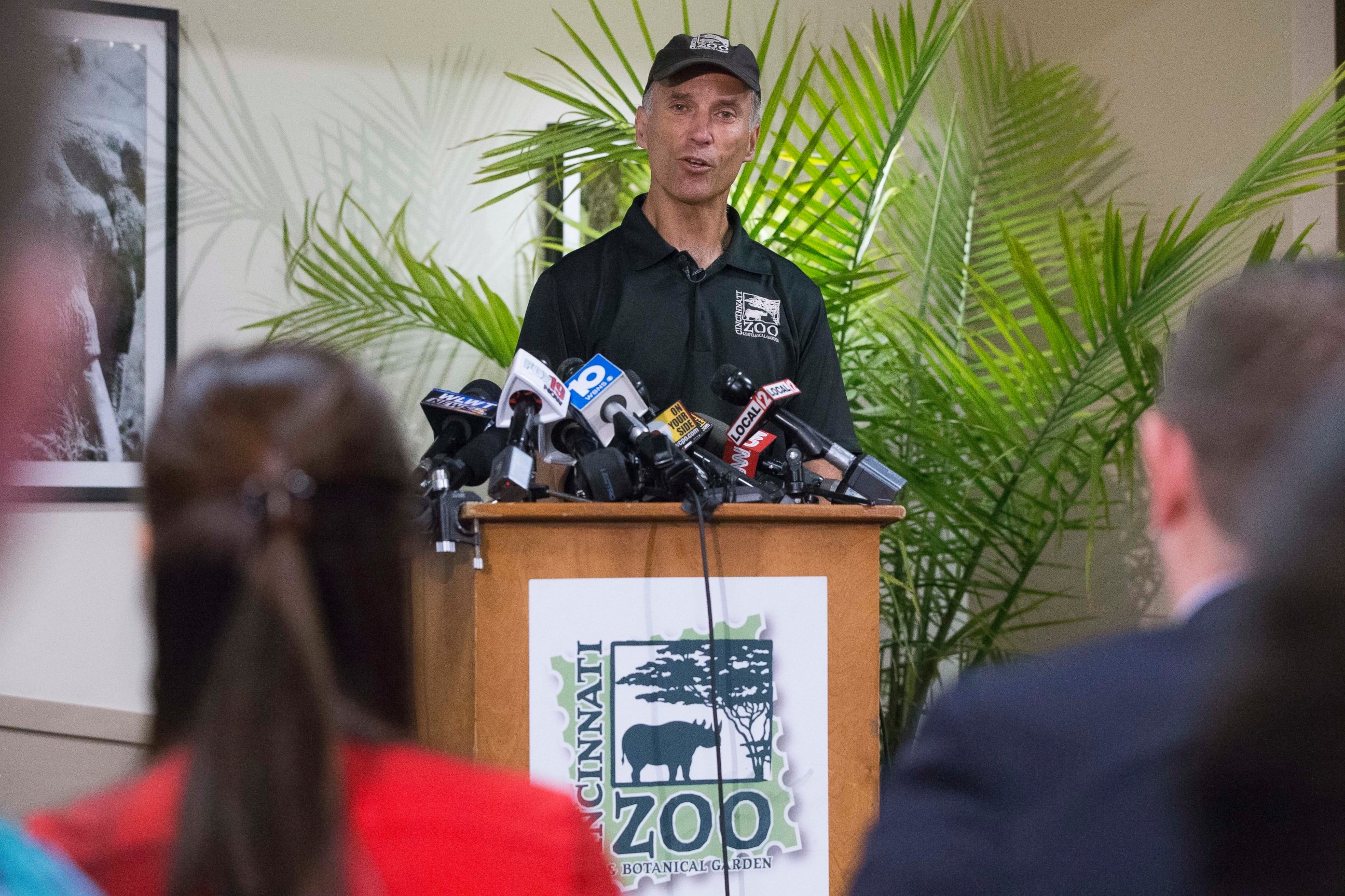 PHOTO: Thane Maynard, director of the Cincinnati Zoo & Botanical Garden, speaks during a news conference, May 30, 2016, in Cincinnati. 