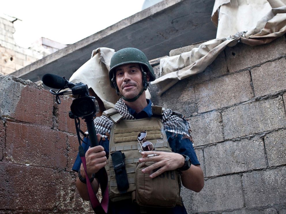 PHOTO: A November 2012 file photo shows journalist James Foley while covering the civil war in Aleppo, Syria. The Islamic State group released a video on Aug. 19, 2014, showing a jihadi beheading Foley, a 40-year-old journalist from Rochester, N.H.