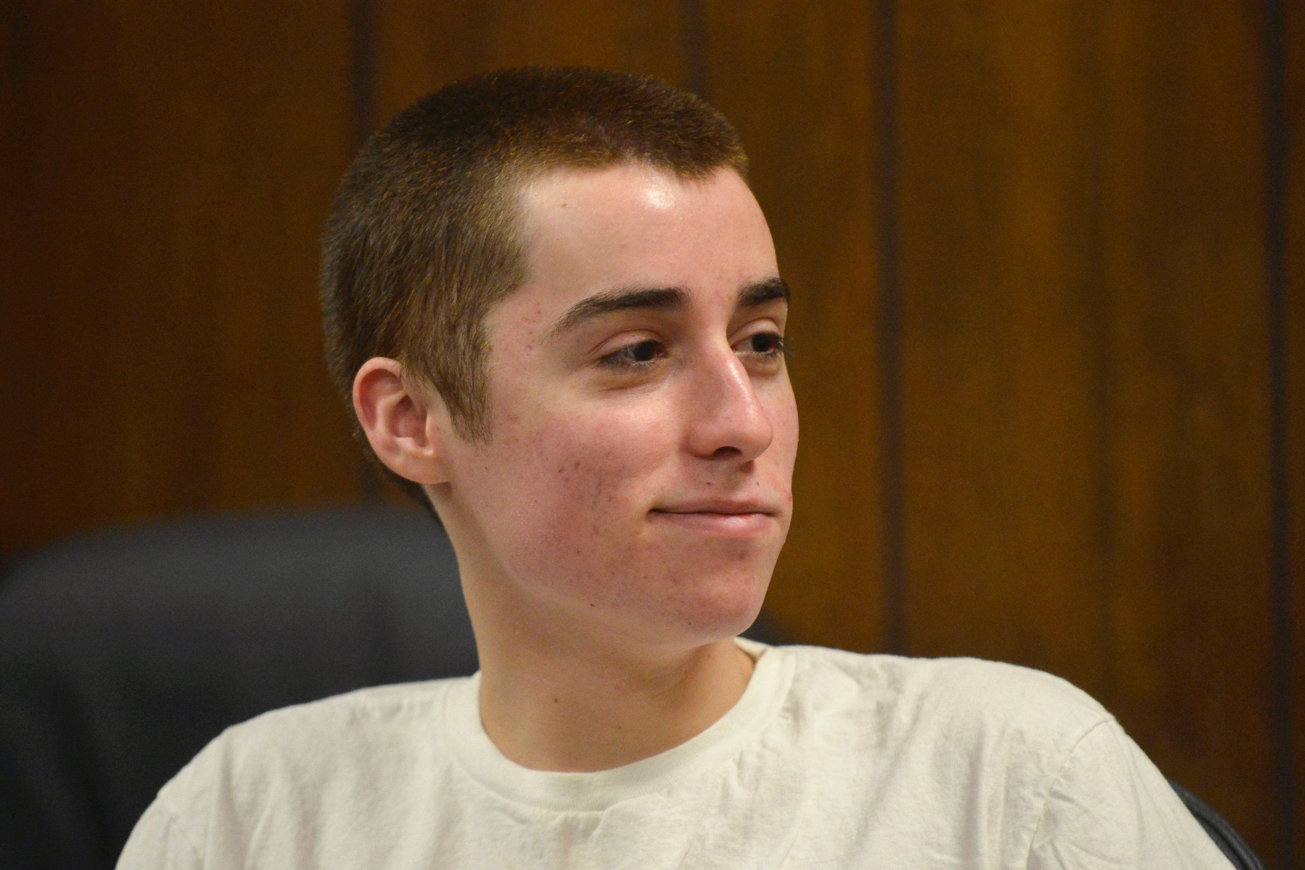 PHOTO: T.J. Lane smirks as he listens to the judge during his sentencing in Chardon, Ohio, March 19, 2013.