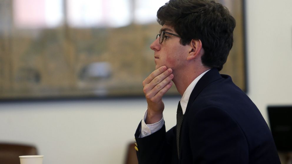 PHOTO:Former St. Paul's student Owen Labrie waits for the second day of his trial to begin,  Aug. 19, 2015, at Merrimack County Superior Court in Concord, N.H.