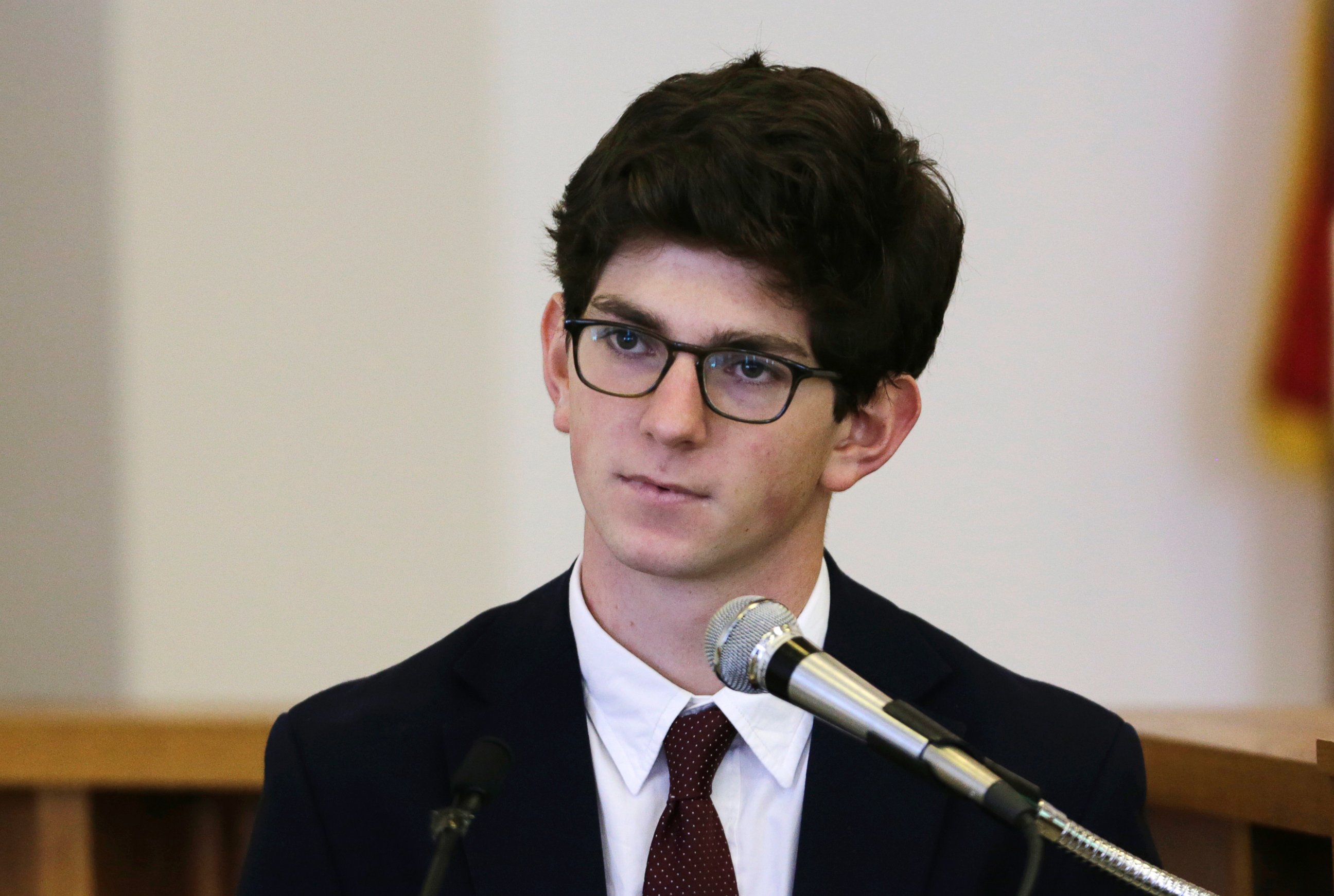 PHOTO:In this Aug. 26, 2015, file photo, former St. Paul's School student Owen Labrie testifies in his trial at Merrimack Superior Court in Concord, N.H. 