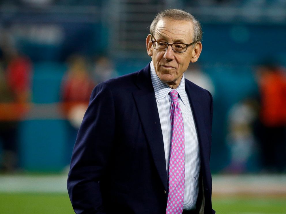 PHOTO: Miami Dolphins owner Stephen M. Ross watches his team before an NFL football game against the New England Patriots in Miami Gardens, Fla.