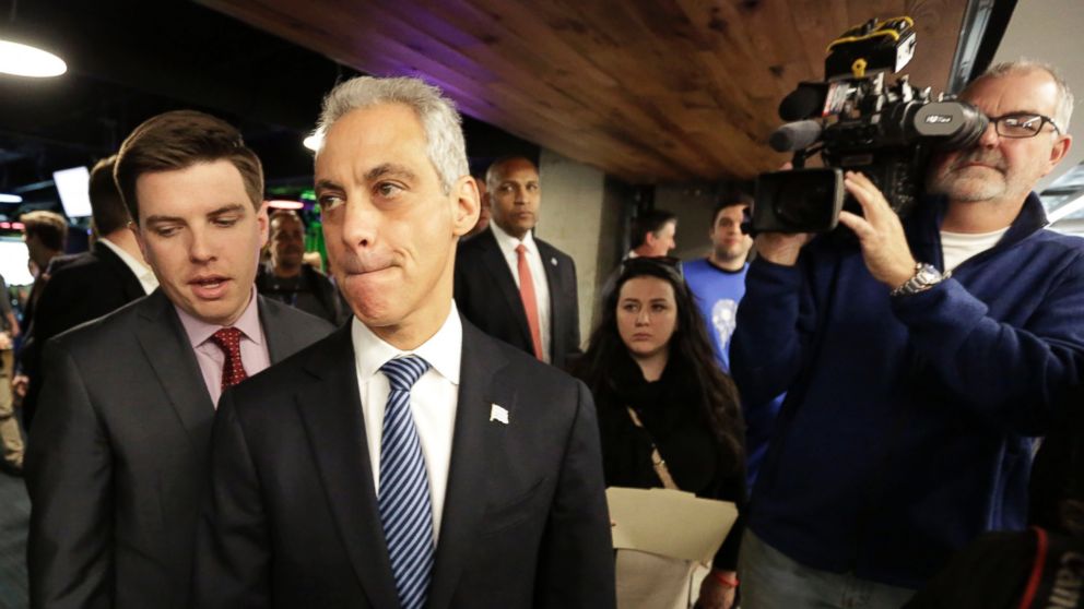 Chicago Mayor Rahm Emanuel prepares to speak to the media on Dec. 3, 2015, in Chicago. Faced with growing calls for federal intervention after a white officer fatally shot a black teen, Mayor Rahm Emanuel said Thursday the city would welcome a Justice Department investigation of ?systemic issues? in the Chicago police department.