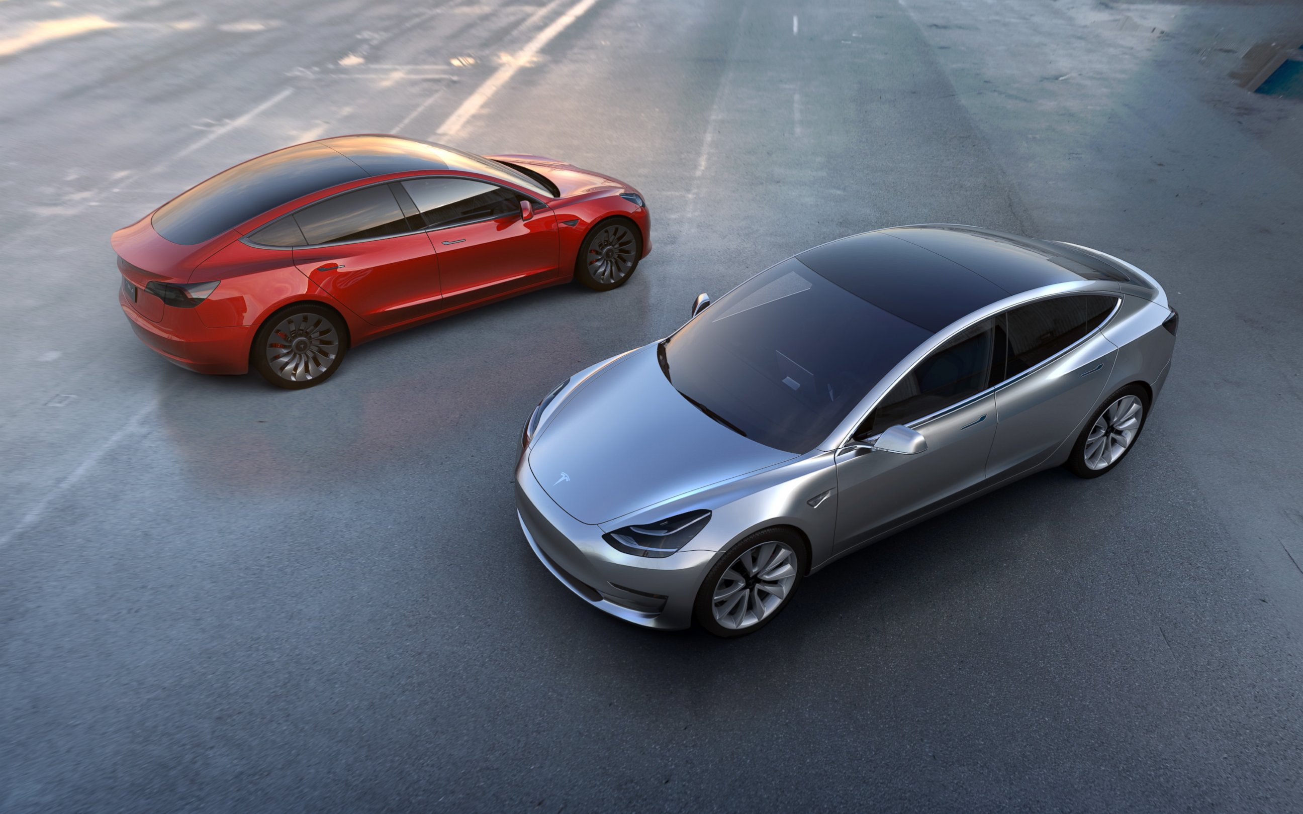 PHOTO: Tesla Motors shows the new Model 3 car. At a starting price of $35,000 ? before federal and state government incentives the Model 3 is less than half the cost of Tesla's previous models.