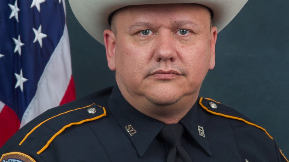 This undated photo provided by the Harris County Sheriff's Office shows sheriff's deputy Darren Goforth who was fatally shot Friday, Aug. 28, 2015. Goforth, was pumping gas into his vehicle when a man approached him from behind and fired multiple shots, Harris County Sheriff's Office spokesman Ryan Sullivan told The Associated Press. 