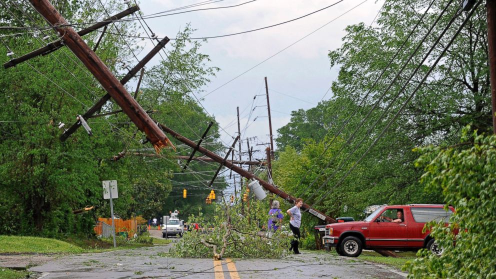 Frantic, Chilling Moments As Tornadoes Slam Southern US - ABC News