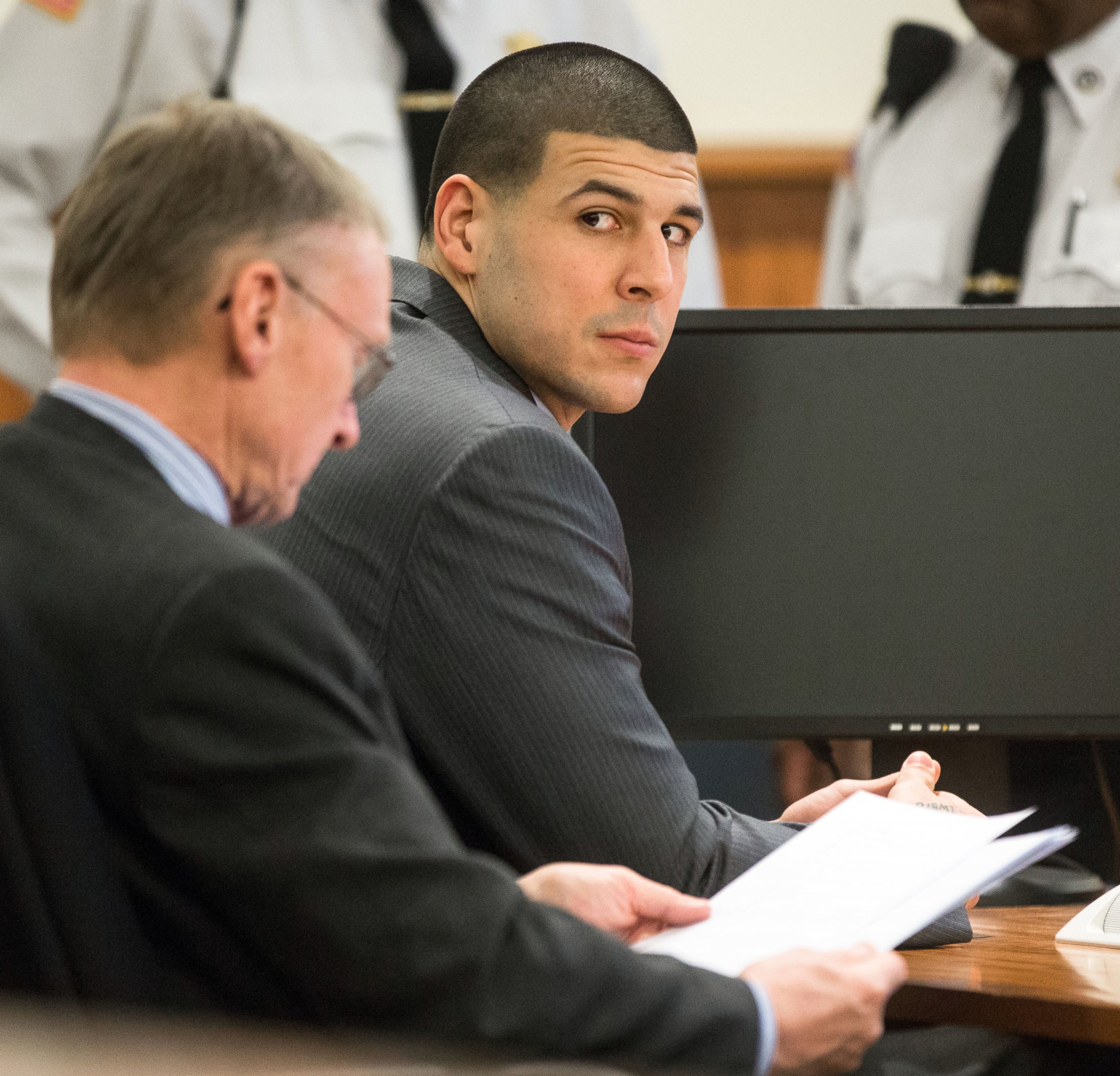 PHOTO: Former New England Patriots player Aaron Hernandez