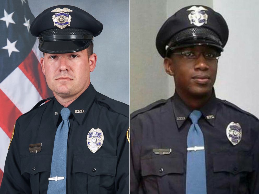 PHOTO: (L-R) Officer Benjamin Deen and Officer Liquori Tate were fatally shot during a traffic stop, Saturday evening, May 9, 2015, in the southern Mississippi city of Hattiesburg, authorities said. 