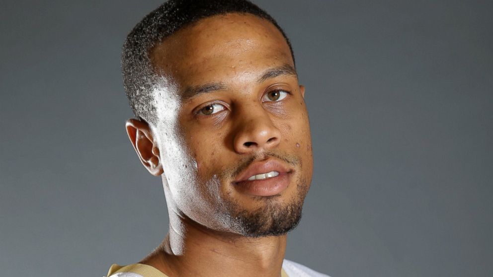 In this 2015 file photo, New Orleans Pelicans guard Bryce Dejean-Jones (31) poses during their NBA basketball media day in Metairie, La.