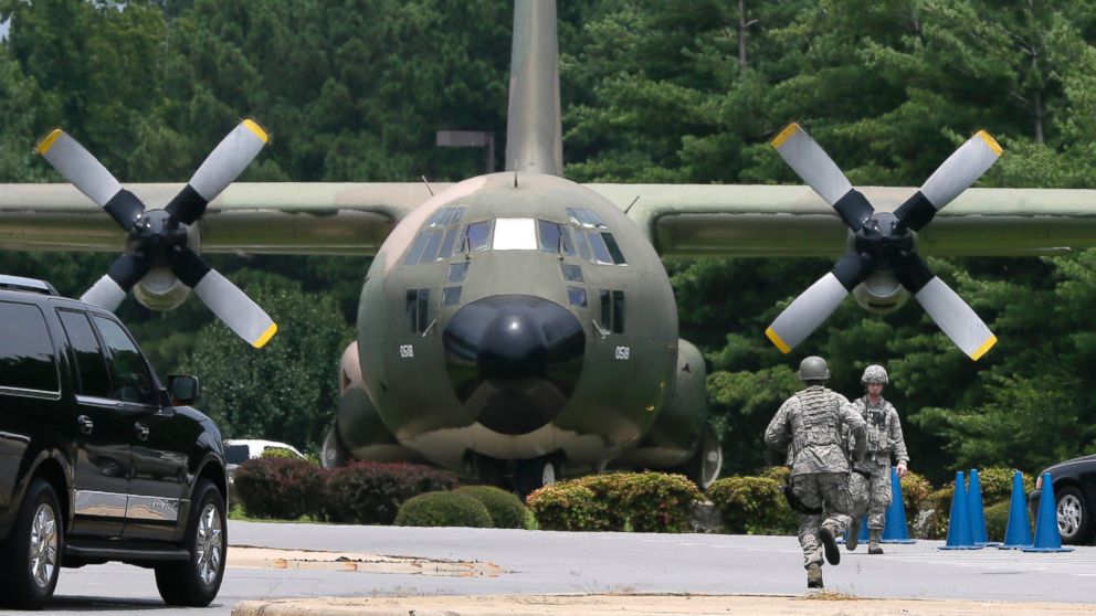 A C-130 aircraft is pictured at Little Rock Air Force Base in Jacksonville, Ark., July 23, 2014, in this file photo. 