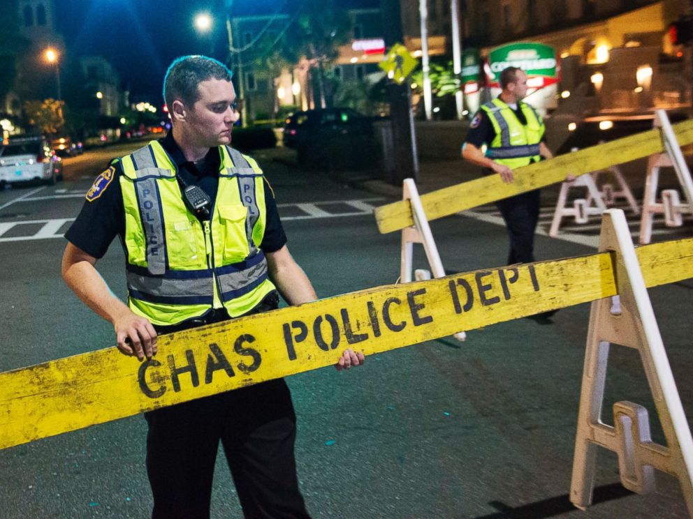 PHOTO: Police close off a section of Calhoun Street near the Emanuel AME Church following a shooting, June 17, 2015, in Charleston, South Carolina.