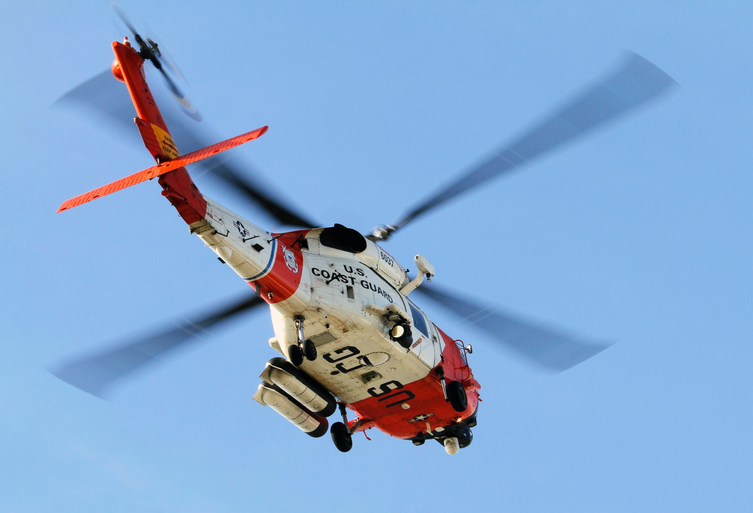 PHOTO: In this Oct. 30, 2009 file photo, a U.S. Coast Guard MH-60 Jayhawk helicopter lifts off at the San Diego Coast Guard Station during a search effort.
