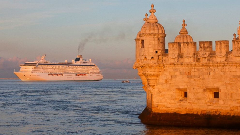 PHOTO: This undated photo provided by Crystal Cruises shows the luxury ship Crystal Serenity in the waters off of Lisbon, Portugal. 